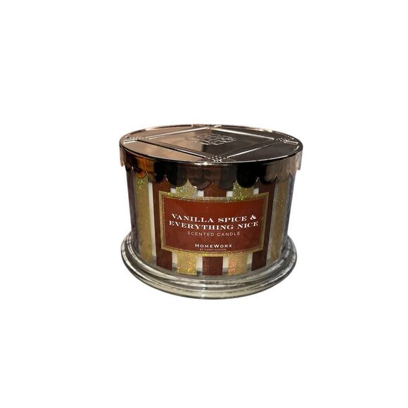 HomeWorx by Harry Slatkin 18oz 4-Wick Candle Vanilla Spice & everything nice - Picture 1 of 4